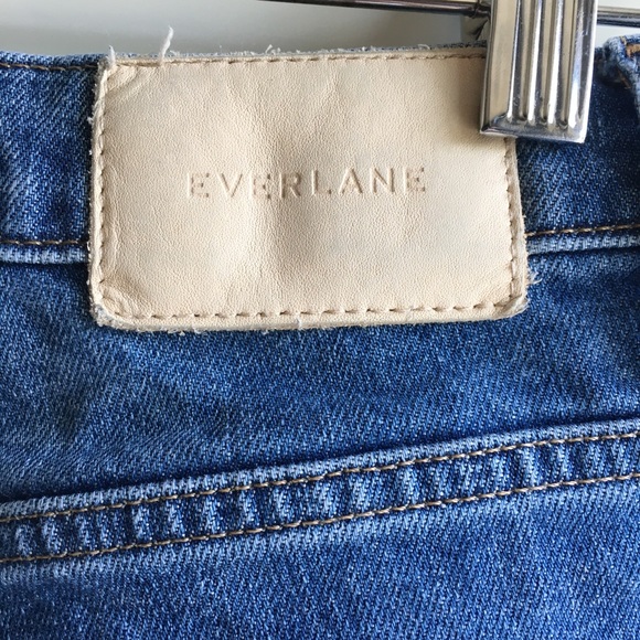 EVERLANE The Cheeky Jean high waisted cutoff jean shorts size 29 - Picture 14 of 16